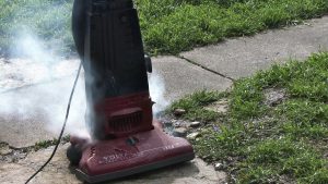vacuum smells like burning