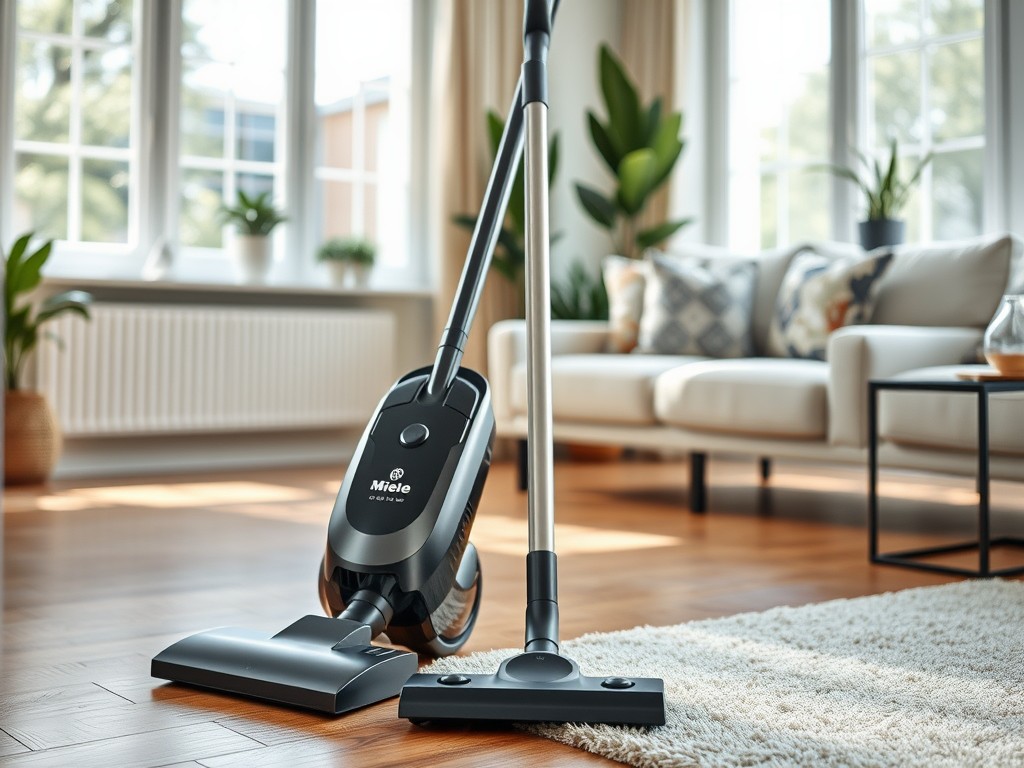 Miele Complete C3 Silence vacuum cleaner designed for quiet operation and effective cleaning on various surfaces