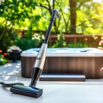 Image showcasing the best hot tub vacuum cleaners, highlighting their features and effectiveness for maintaining clean hot tubs.