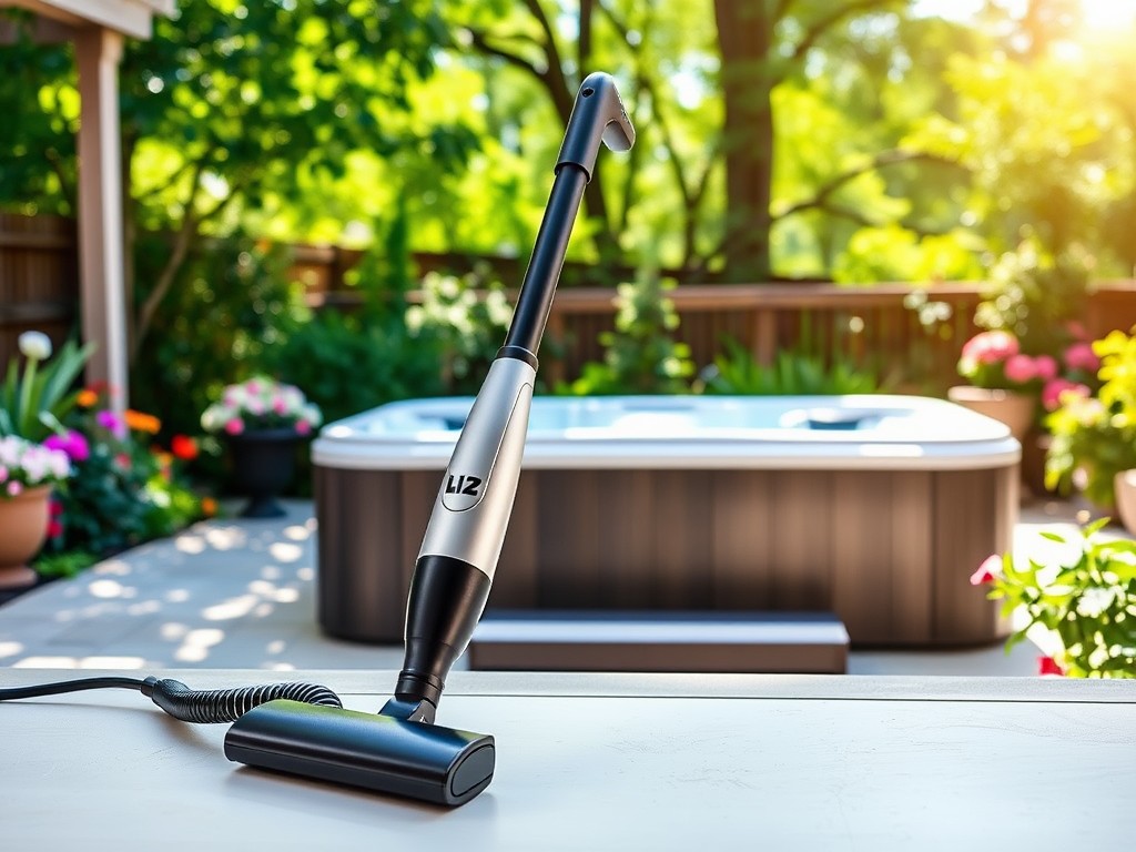 Image showcasing the best hot tub vacuum cleaners, highlighting their features and effectiveness for maintaining clean hot tubs.