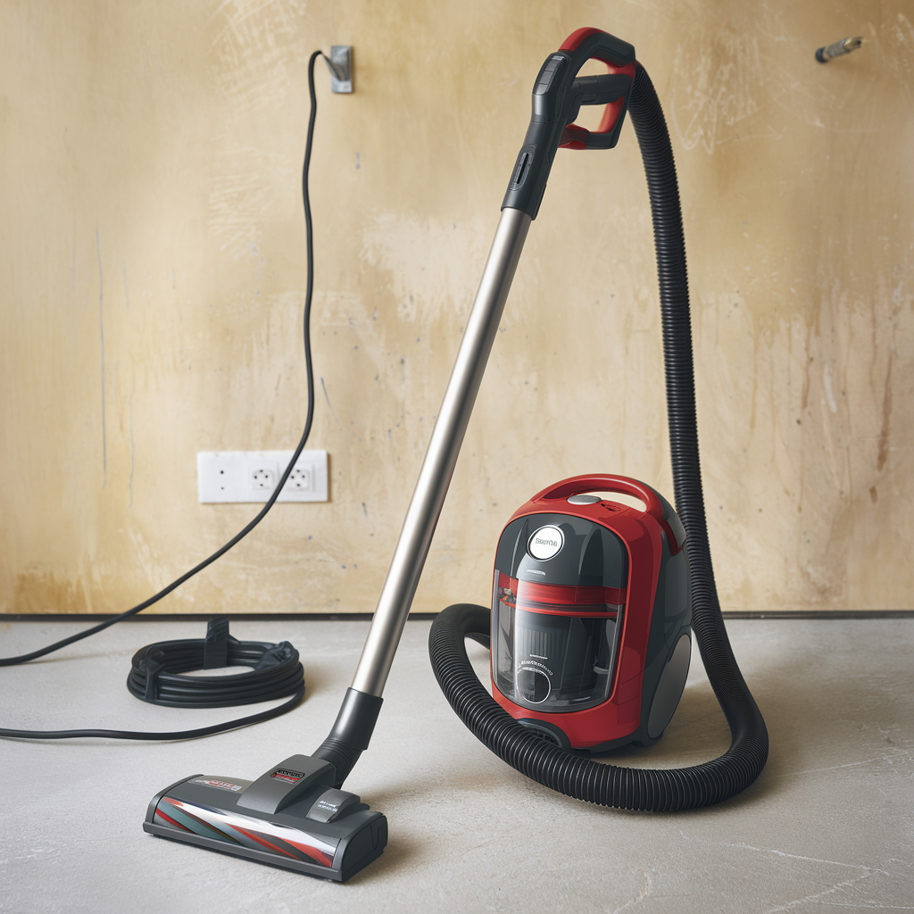 Durable extension cord for vacuum cleaner, designed for efficient power supply and safety, featuring heavy-duty construction and multiple outlets.