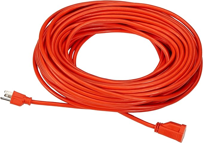 Amazon Basics 16/3 vinyl outdoor extension cord for vacuum cleaners
