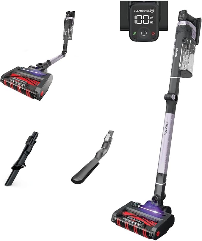 Shark Stratos Cordless vacuum cleaner for tile floor.